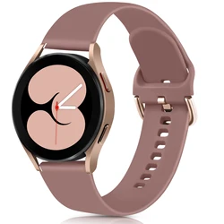 20mm Silicone Watch Strap For Samsung Galaxy Watch 6/5/4/Active 2 44mm 40mm 5pro 45mm Watch 6 4 Classic 43mm/47mm 42mm/46mm Band