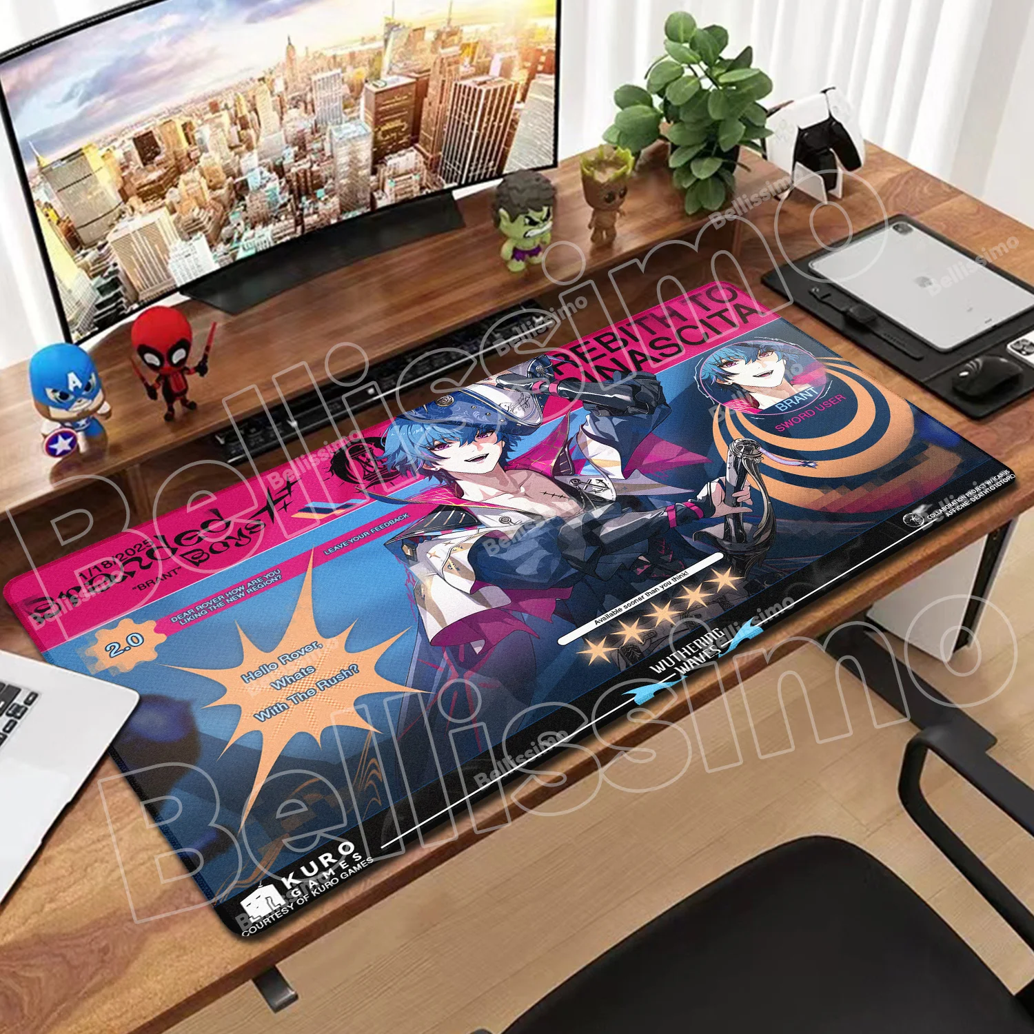 

Wuthering Waves Cartethyia Mousepad LockEdge office accessories Computer Keyboard Table teclado Desk Mat Large Gaming Mouse Pad