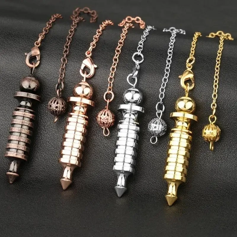 Metal Copper Pendulum for Divination Dowsing Reiki Healing Dowsing Wicca Balancing Spiritual Isis Pointed Pendulum Pendulos X005