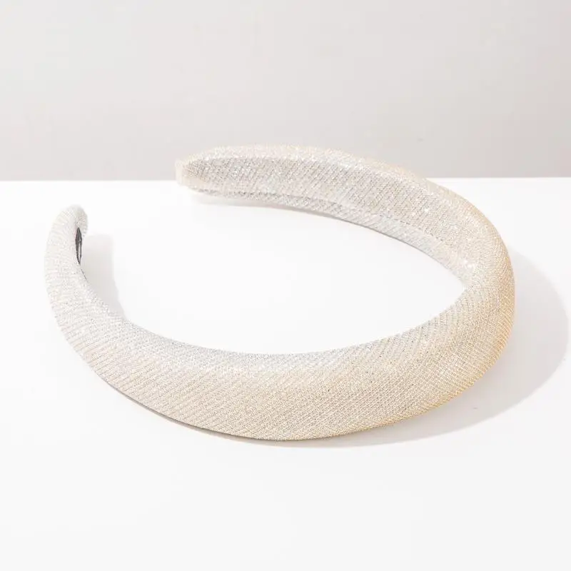 Neues Retro-Barock-Stil Super Funkelndes Voll-Diamant-Stirnband mit Breitem Rand Haaraccessoire für Frauen – Detail 8