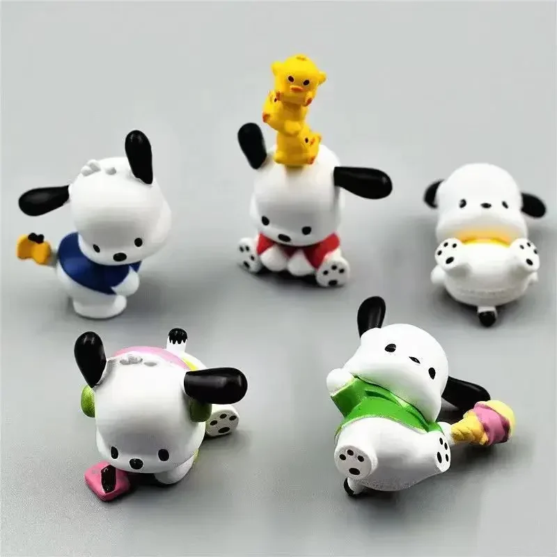 Sanrio Action Figure hello Kitty plush room decor Kuromi figurine Cinnamoroll Figures My Melody Desktop Decoration for gifts