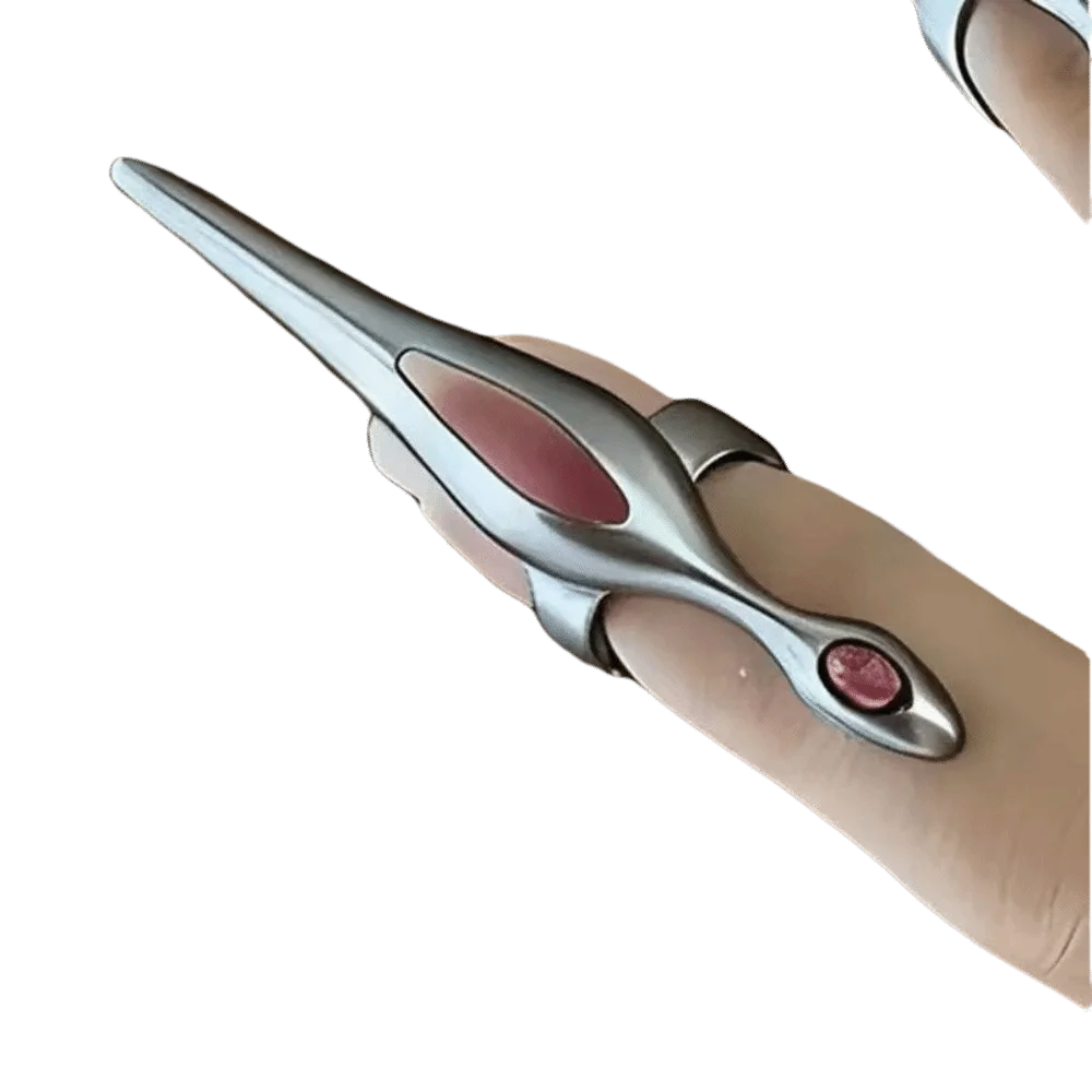 5Pcs Jewelry Accessory Punk Claw Nail Rings Gothic Neutral Armor Nail Rings Dark Aesthetic Subculture Finger Guards Party