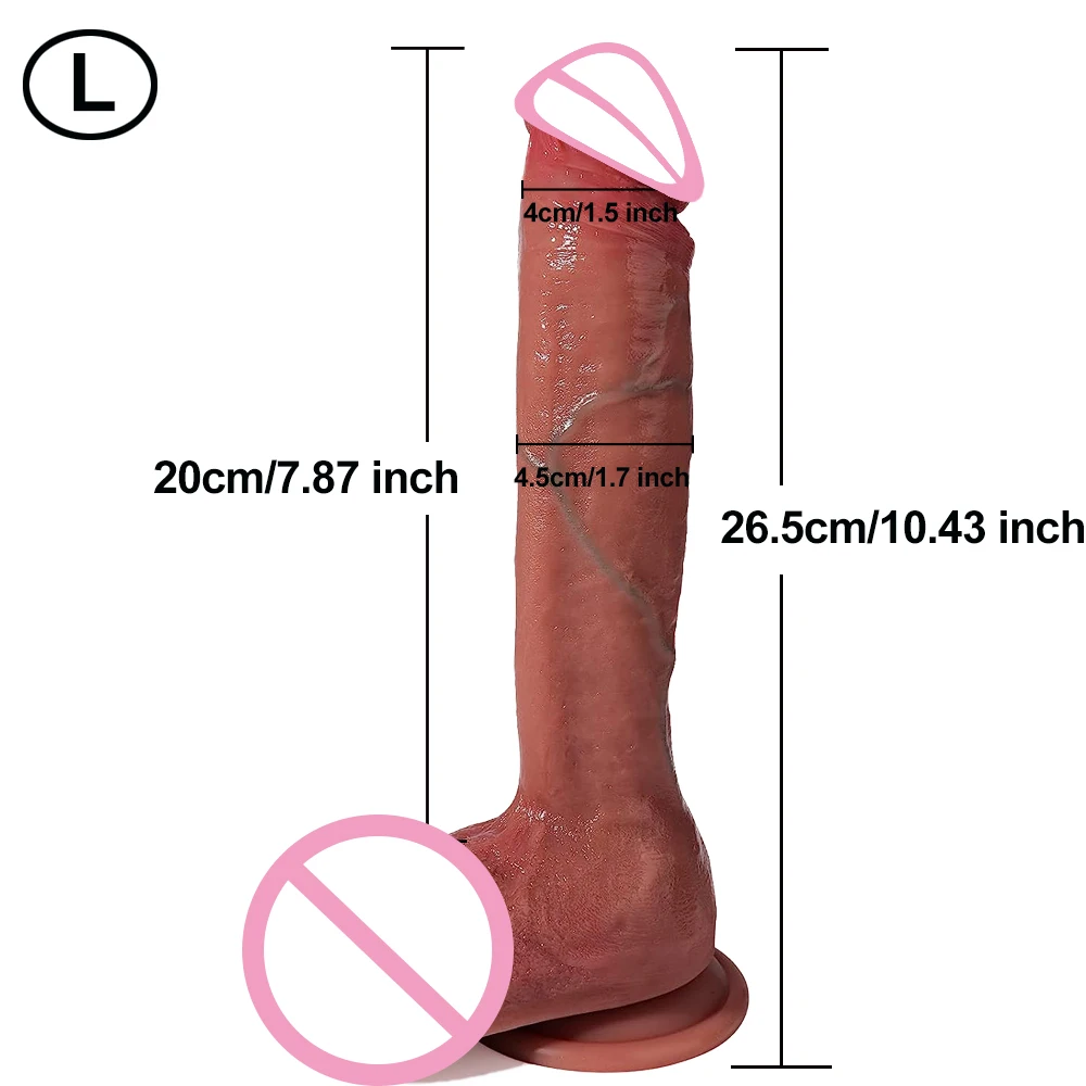 Skin Huge Penis Realistic Dildo Soft Silicone Big Fake Dick Adult Products Females Masturbation Erotic Sex Toy for Women Lesbian