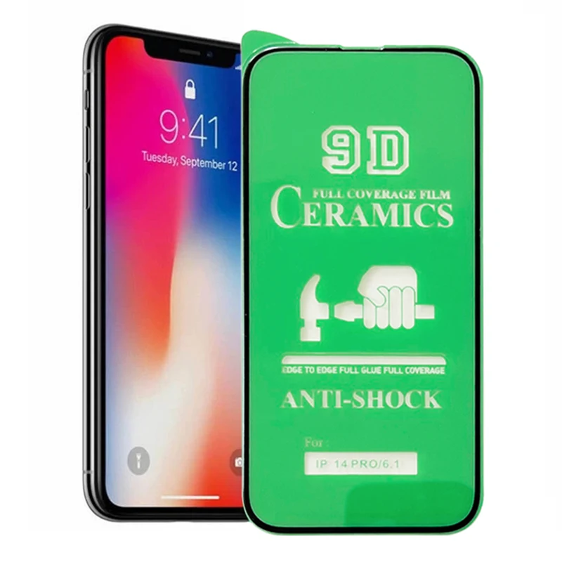 4Pcs 9D HD/Matte For iPhone 11 12 13 14 15 Pro Max Mini XR X XS 7 8 Plus Full Cover Soft Ceramic Screen Protector Film Not Glass