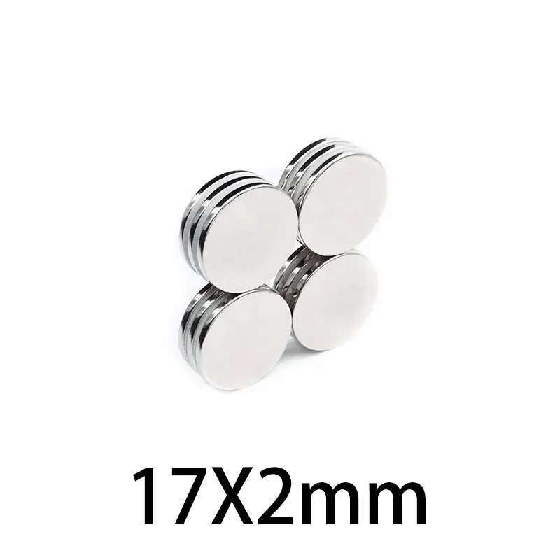 10/20/50/100PCS 17x2mm Super Strong Round Disc Shape Rare Earth Neodymium N35 Magnets 17mm x 2mm 17*2mm  Fridge Magnets