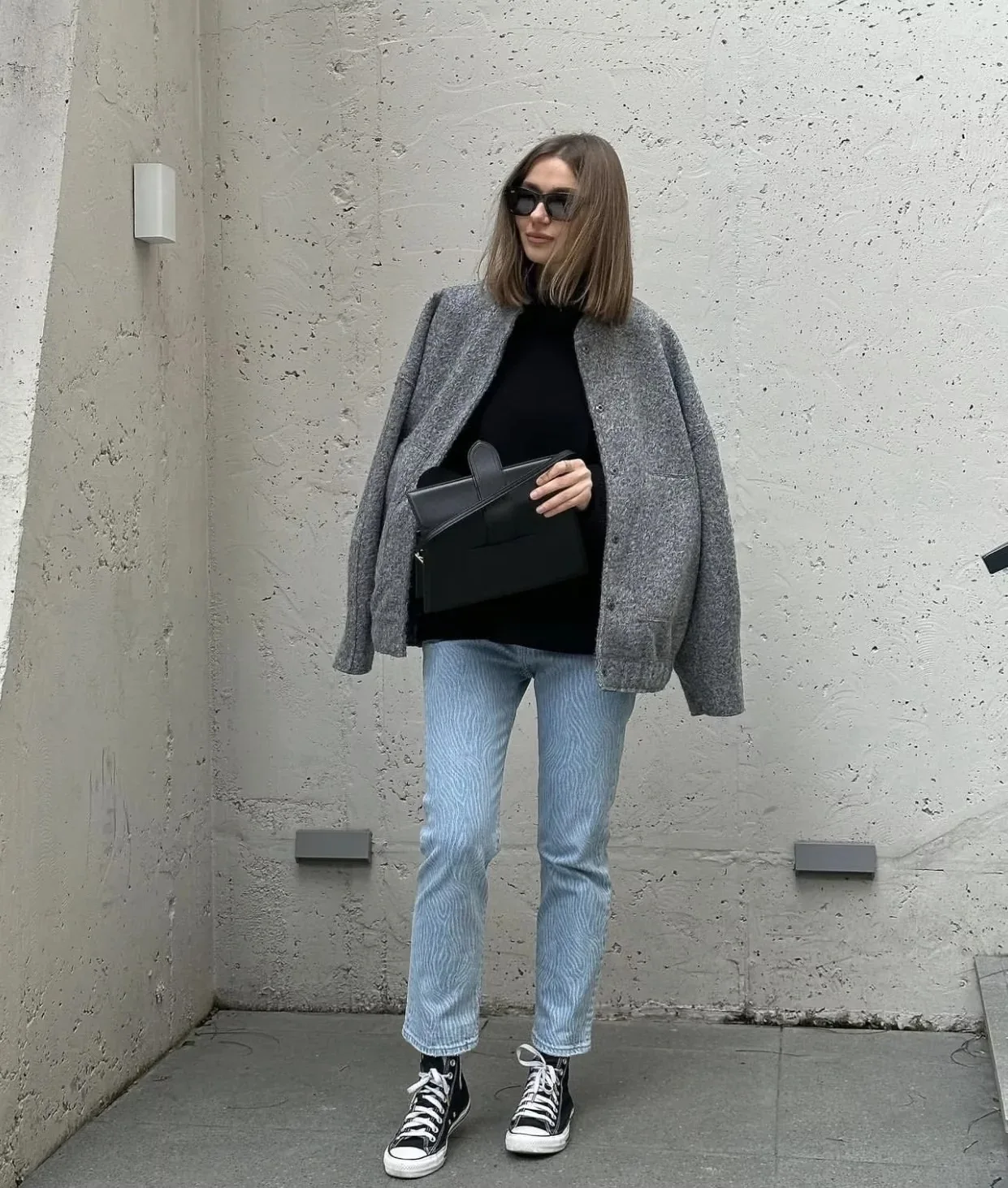 سترة بيسبول نسائية فضفاضة باللون الرمادي الدافئ للربيع والخريف سترة منفوخة كاجوال للسيدات سترة دافئة سميكة عتيقة #6