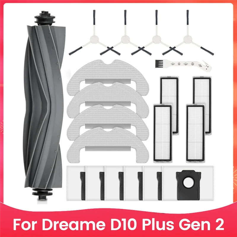 

Сменные аксессуары для робота-пылесоса Dreame D10 Plus Gen 2, основная боковая щетка, фильтр Hepa, швабра, тканевый мешок для пыли-AT36