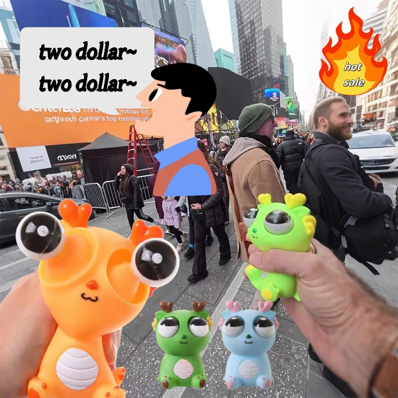 Regalo sensoriale pop-up creativo Regalo di decompressione del drago dell'occhio esplosivo Spremere la gioia Spremere l'occhio stellato Bomboniere divertenti