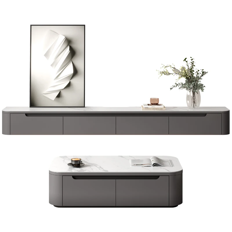 xx-Customized Cabinet TV Cabinet Console Living Room with Coffee Table Home Furniture Option Color