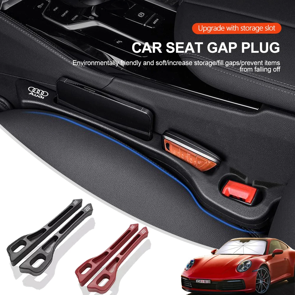 Car Seat Gap Filler Leak Slit Proof Storage Strip For Audi A1 A2 A3 A4 A5 A6 A7 A8 Q1 Q2 Q3 Q4 Q5 Q6 Q7 Q8 TT RS3 S5 B8 C6 B9 B6