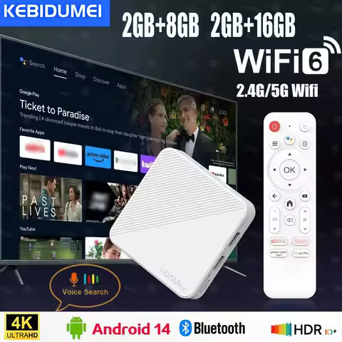 H96 MAX Smart TV Box H313 Android TV Box WIFI6 4K 2GB 8GB 16GB HD Media Player Android 14 WiFi BT Quad Core Video Set Top TV Box