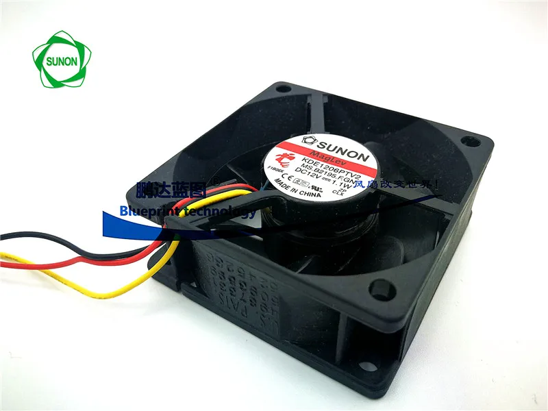 Neues kde1206ptv2 Magnet lager 12v 1,1 w maximale Luftstrom rate 6cm Computer gehäuse Lüfter