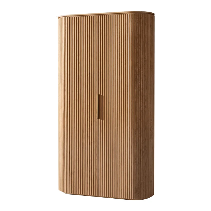 

Solid wood wardrobe American retro double door wardrobe, bedroom home locker floor dining room living room gym