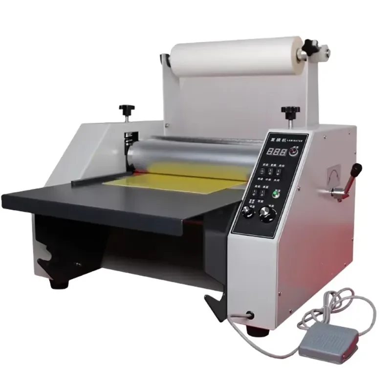 Office Use A4 Size Electric Cold and Hot Roll Laminating Machine 350mm/450mm/650mm Width
