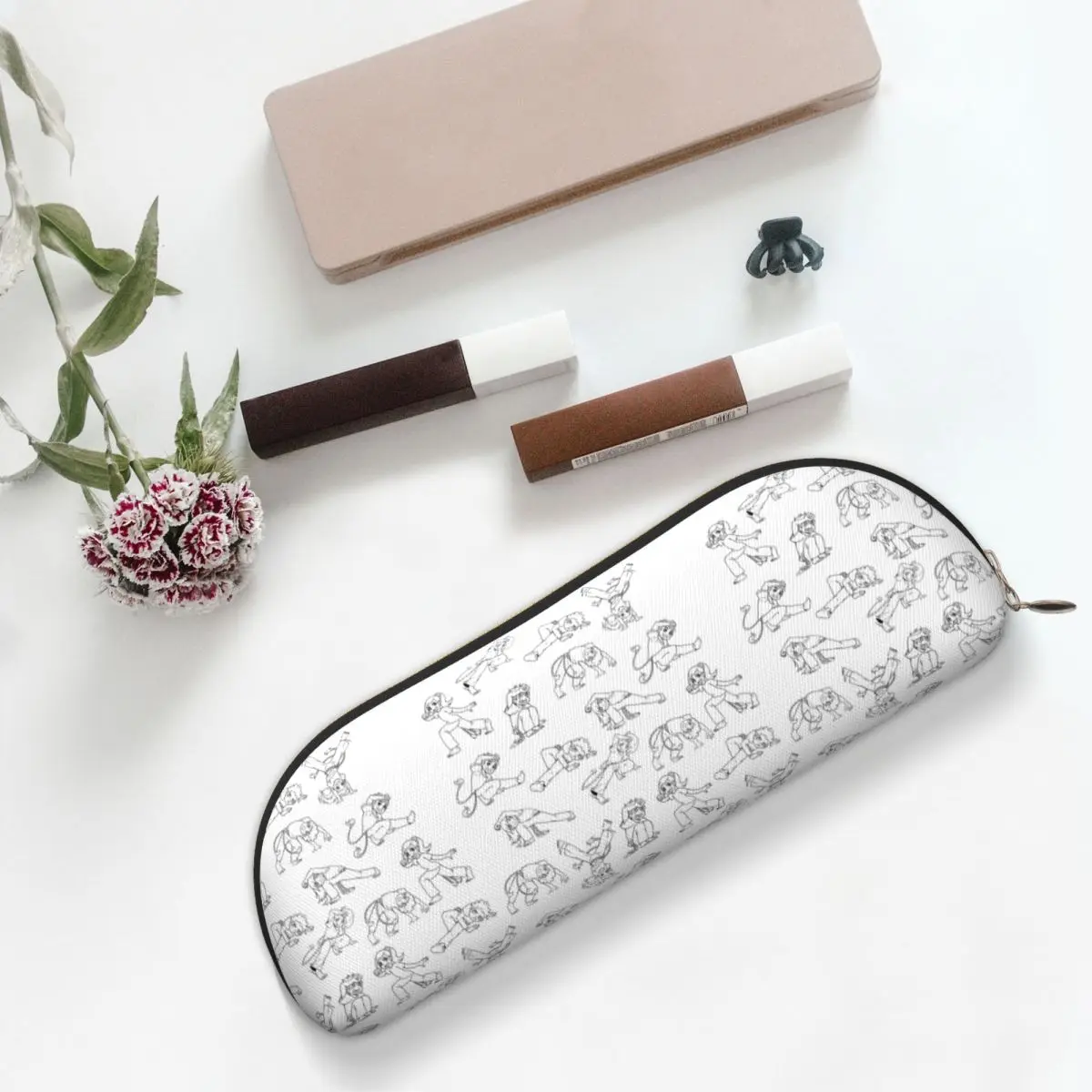 

Capoeira Movements Pencil Case Pencil Pouch Storage Stationery Supplies Large Capacity Pen Box Pencil Bag for Students School