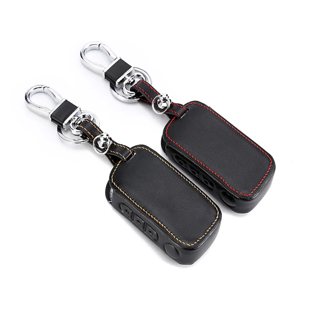 

Автомобильный чехол для ключей, устойчивый к царапинам, прочный, коричневый, с резьбой, совместимый с дистанционным держателем для автомобильных ключей A63