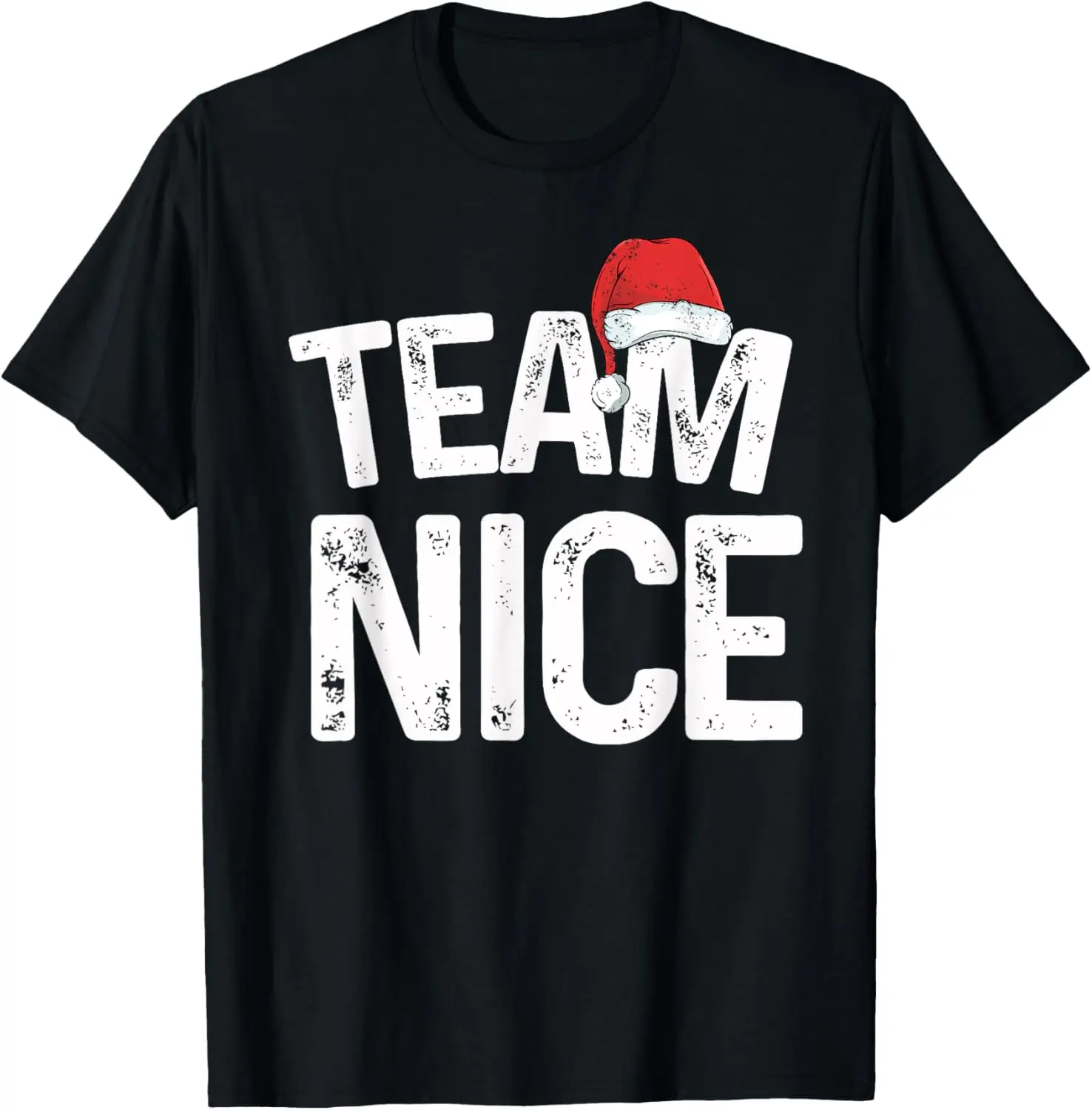 

Team Nice Matching Christmas Couples Costume Naughty or Nice T-Shirt