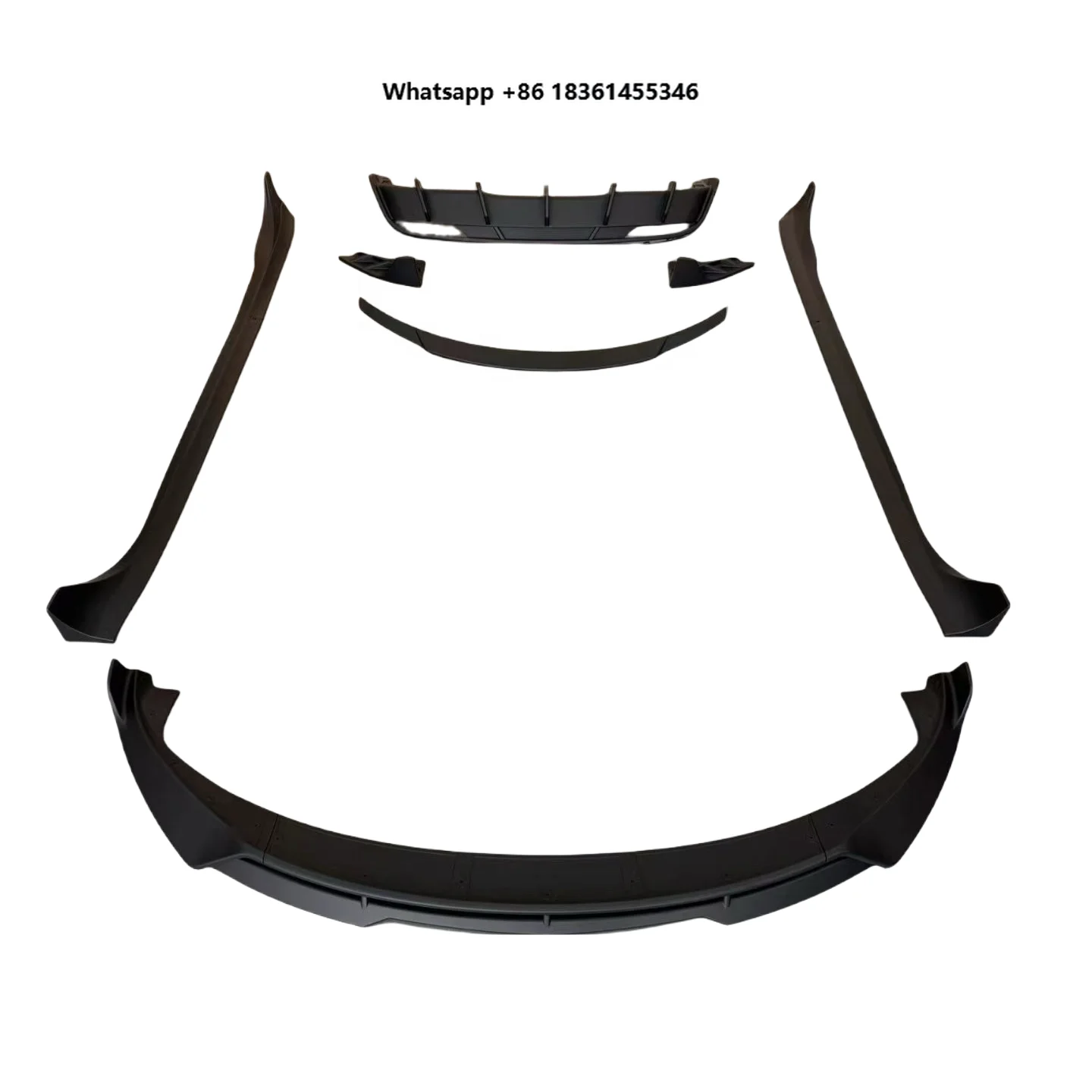 For  Mode 3l Highland Body  Car Aero Kit Front Lip Rear Diffuser Side Skirts Rear Spoiler Gloss Black Body Kit