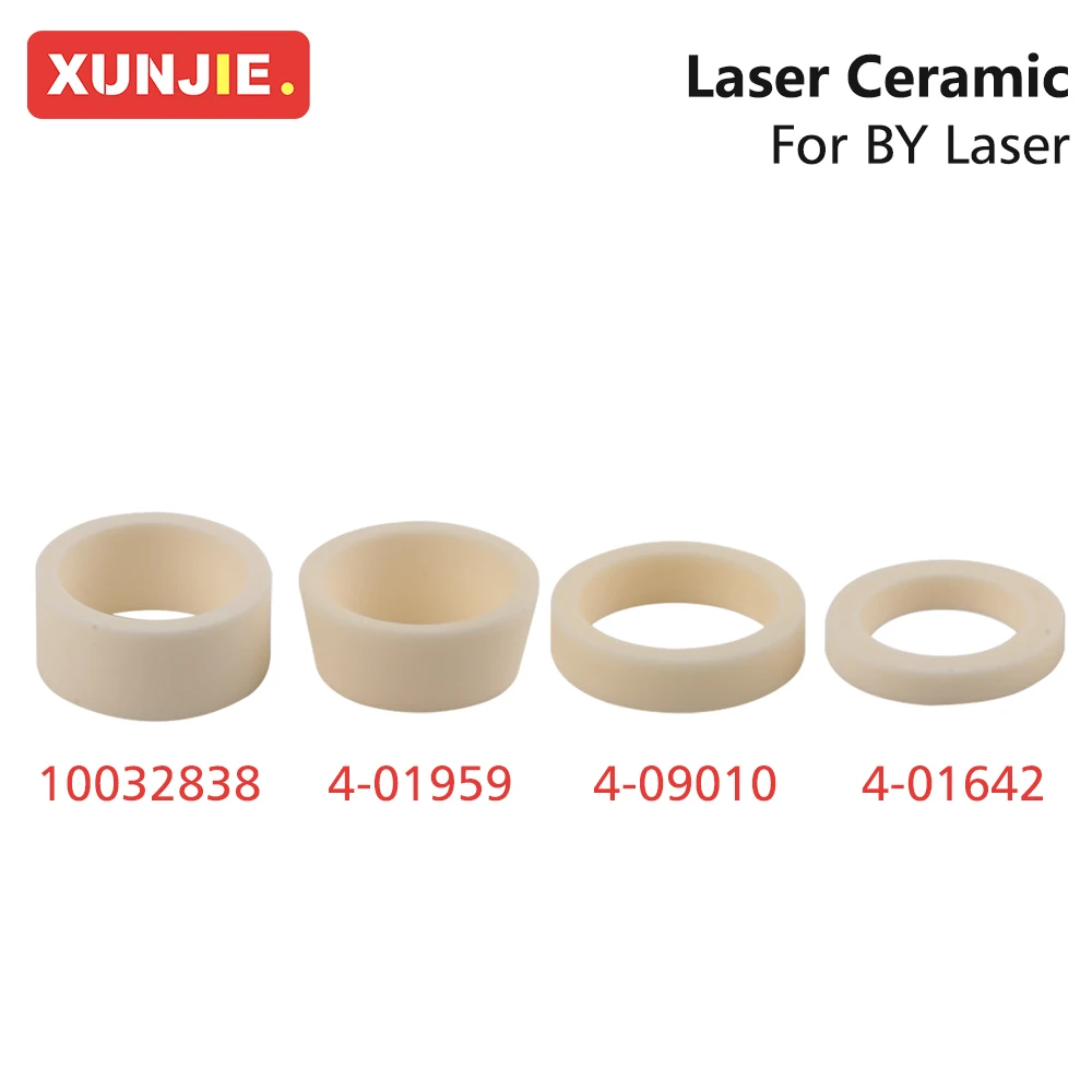 XUNJIE 10Pcs/Lot BY Laser Ceramic 4-01642/4-01959/4-09010/10032838 Nozzle Holder Using For BY Fiber Laser Cutting Machine