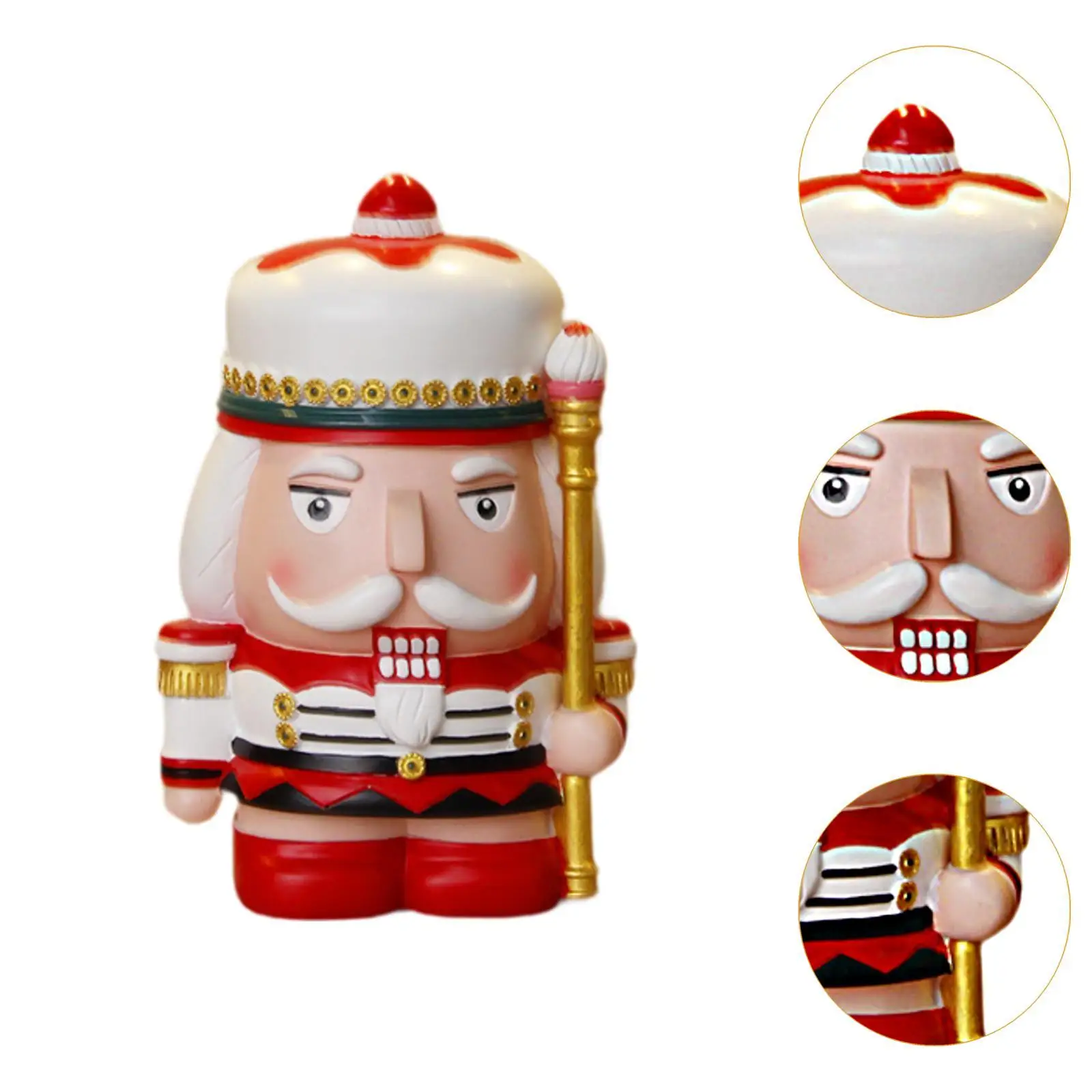 Christmas Nutcracker Money Box Tradition for Countertops Tabletop Decor