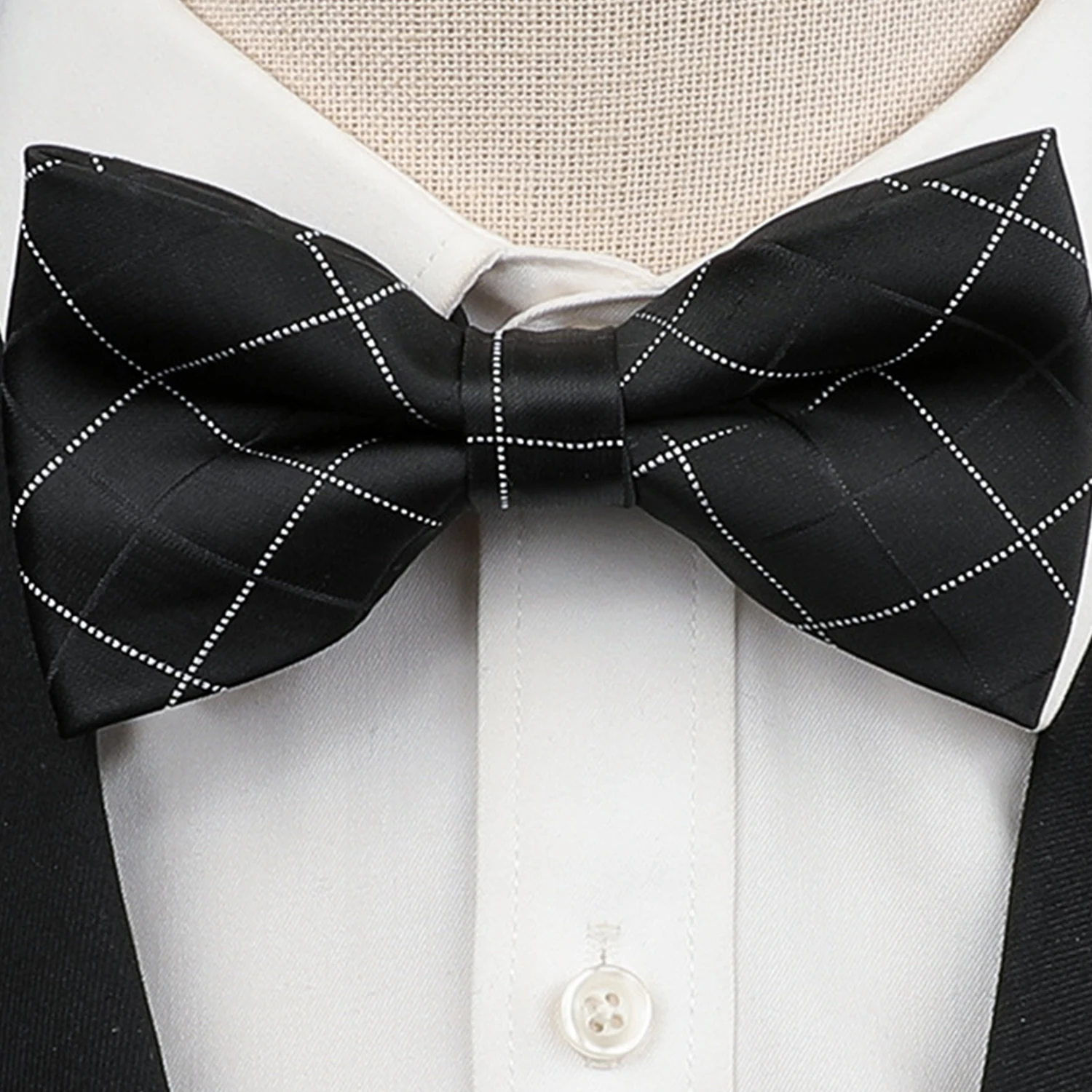 Men Ties Fashionable Party Business Wedding Bow Tie Geometric Patterns Female Male Bowknot Groom's Suit Tie Accessories