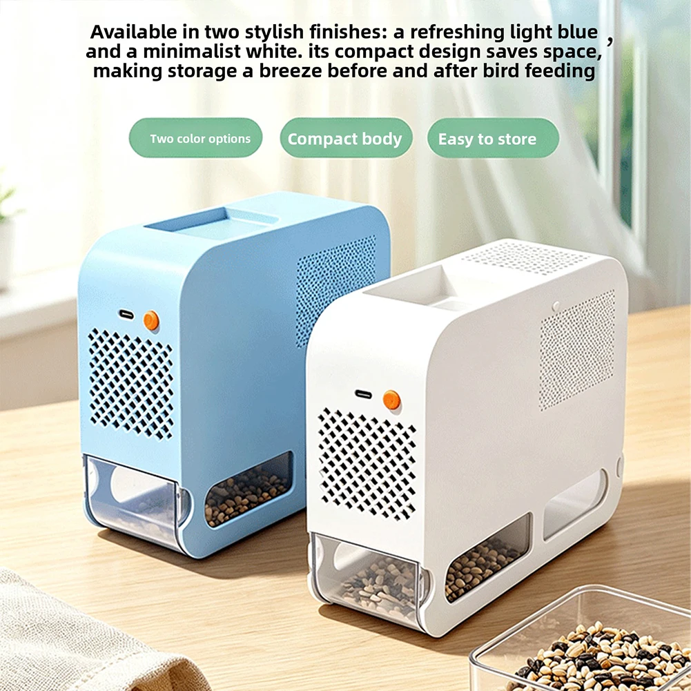 Bird-Seed Separator Automatic Birds Food Shell Separator Daily Birds Feeding Routine Care Setup Maintain Aviary Cleaning