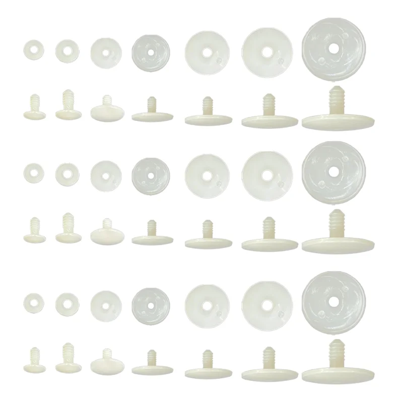 

Best-70 набор пластиковых суставов для тела животных, белые суставы 7 размеров для изготовления конечностей, поделок своими руками