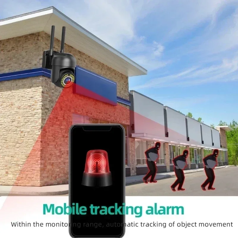 5MP WiFi IP Camera 5G CCTV Outdoor Security PTZ Camera Mini Speed Dome Ai Tracking Color Night Vision Home Safe