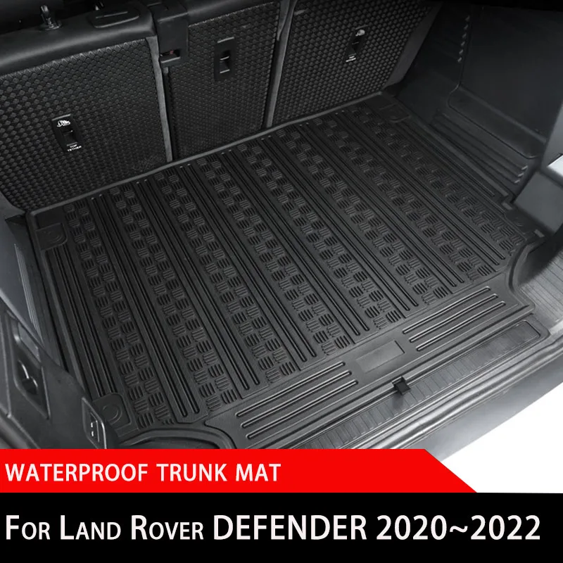 Waterproof Trunk Mat For Land Rover Defender TPE Rubber Tail Box Pad Interior Modification Accessories 2020~2023