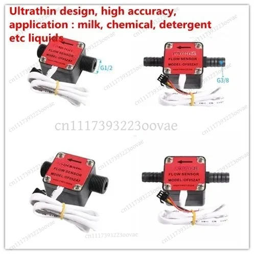 LF-New G1/2 G3/8 Liquid Fuel Oil Flow Meter Counter Diesel Gear Flow Sensor Indicator Digital Display High Precision
