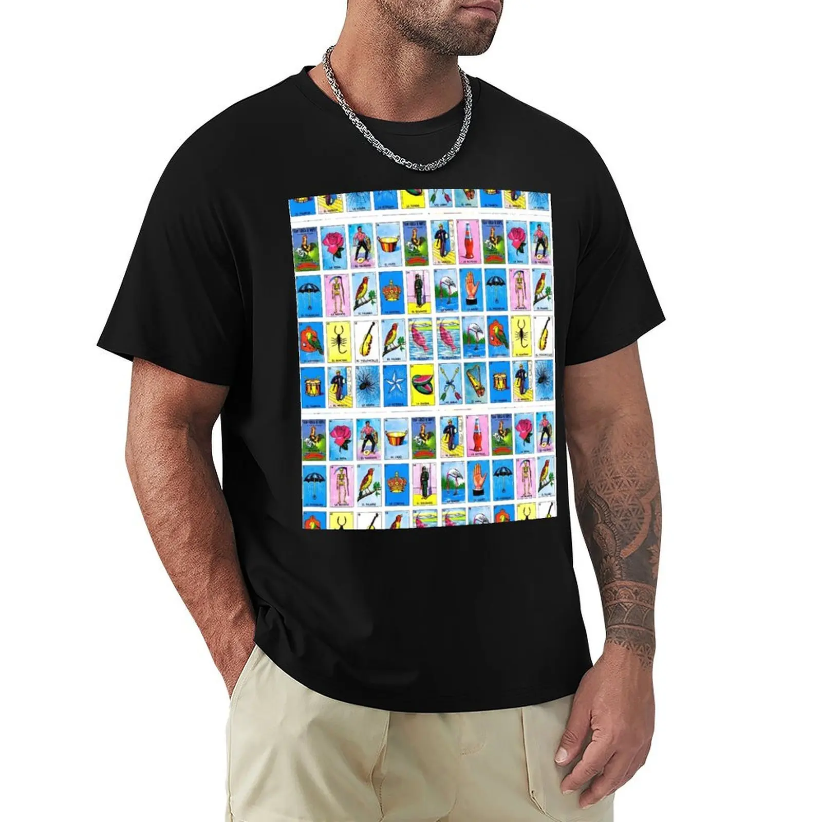 

Lottery / Mexican Bingo T-Shirt Casual Light Summer Short Sleeve Top