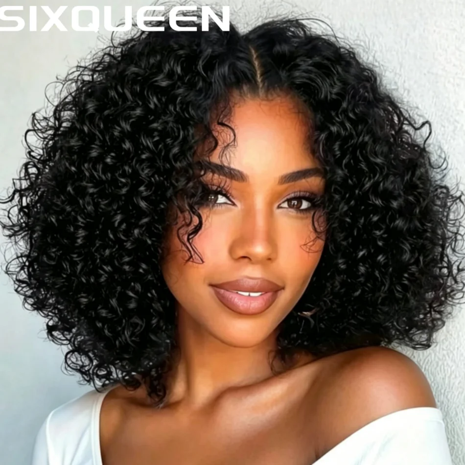 

8-18 Inch 220Density Short Bob 4x4 HD Deep Wave Transparent Lace Closure Wigs Human Hair Brazilian Pre Plucked Glueless Bob Wig