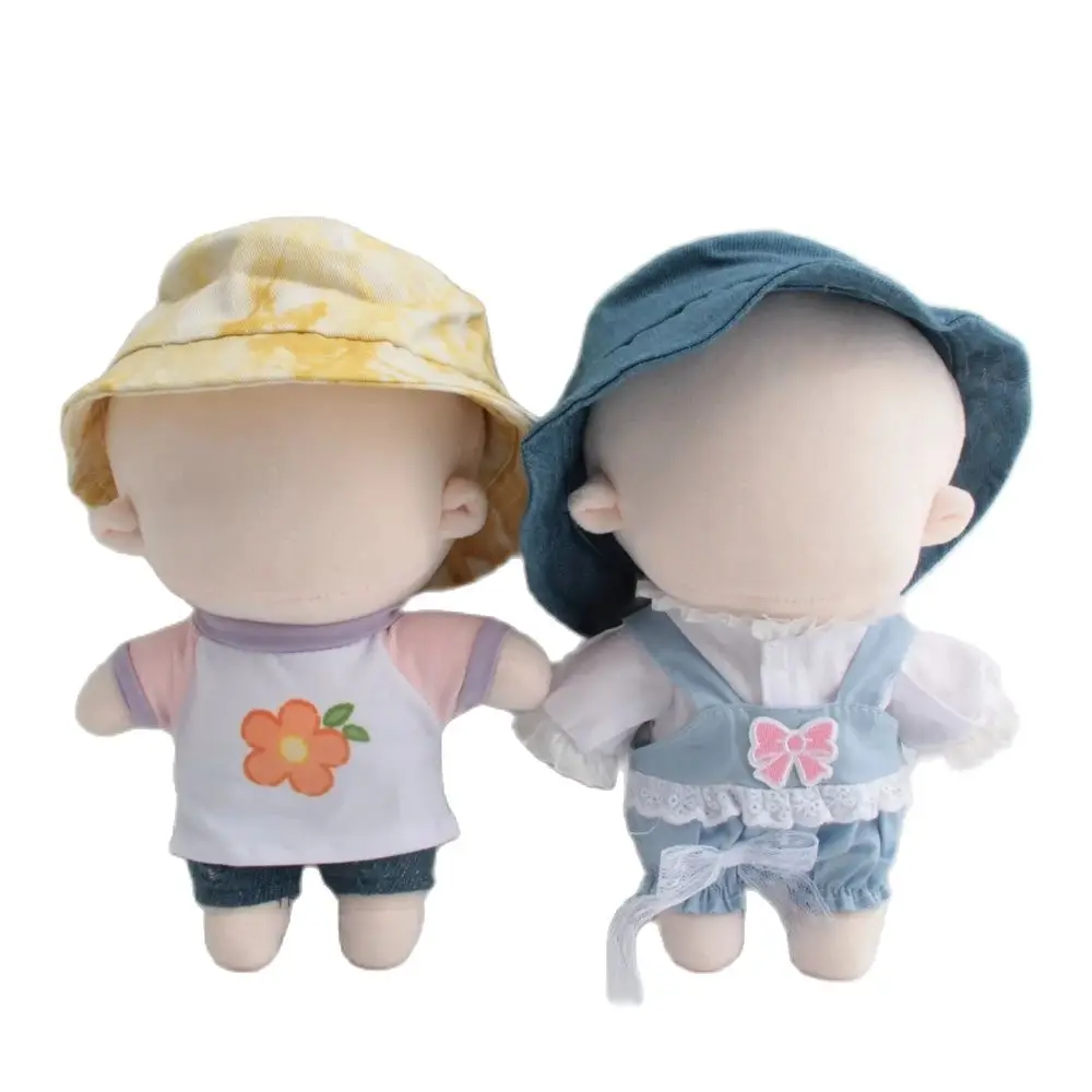 

20cm Doll Clothes Accessories Fit Idol Plush Doll's Clothing Flower Sweater Stuffed Toy Outfit for Korea Kpop EXO Star Dolls