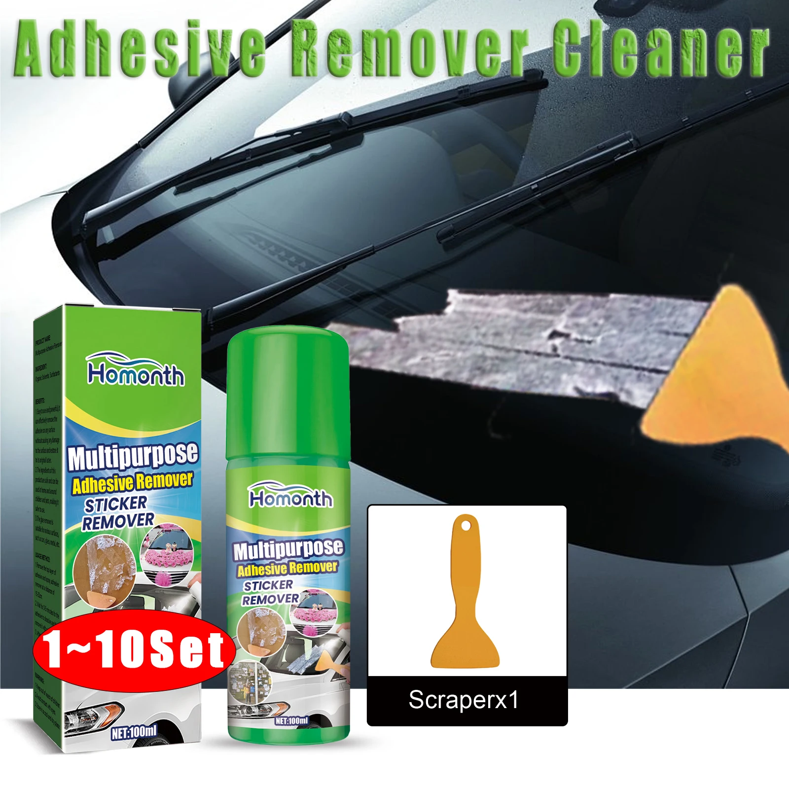 Sticky Residue Remover Car Window Film Adhesive Remover Sticker Cleaning Spray Glue Remover Cleaning Agent Cleaning Products