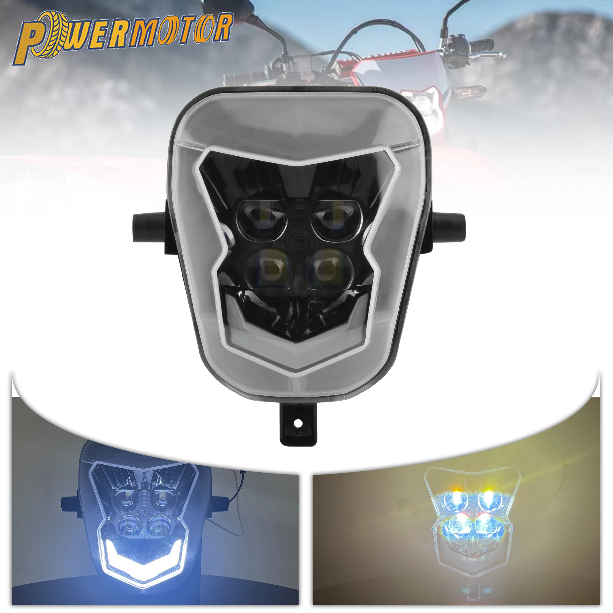 

Motorcycle LED Headlight For Honda CRF450L CRF450XR CRF 125 110 250 450 R/F/L/RX 2019-2020 DirtBike Motocross Headlamp Modified