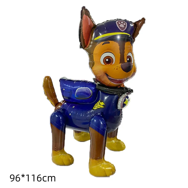 45 inch gigantische staande Paw Patrol ballon, cartoon Chase folie ballon voor kinderfeestjes, Paw Patrol thema decoratie