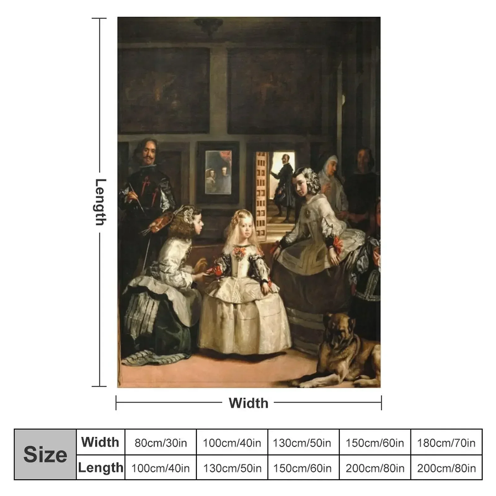 Las Meninas by Diego Velázquez Throw Blanket manga Sofas christmas gifts Soft Retros Hair Blankets