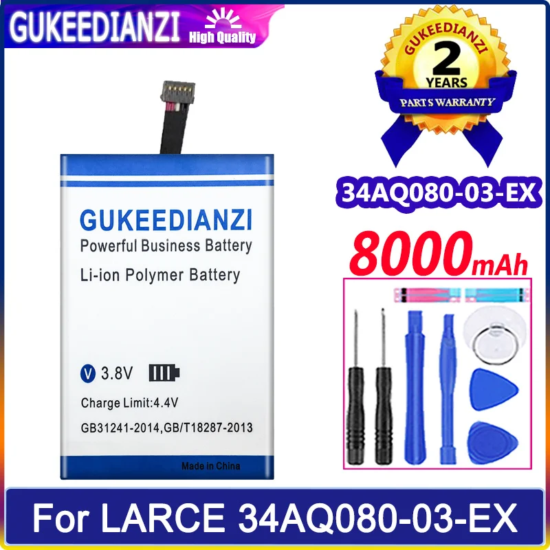 

Аккумулятор GUKEEDIANZI 8000mAh для LARCE 34AQ080-03-EX аккумуляторов