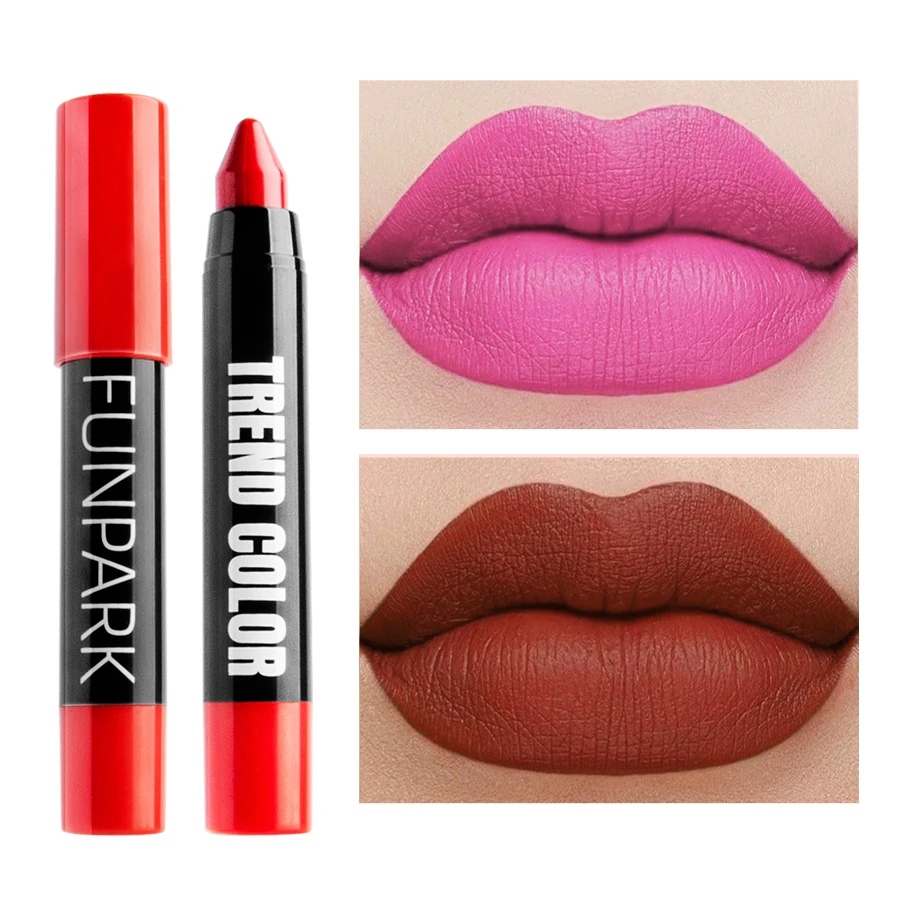 Penna per labbra impermeabile a 21 colori Finitura in velluto Rossetto liscio per labbra definite ed eleganti Trucco per donne Regali Tinte labbra