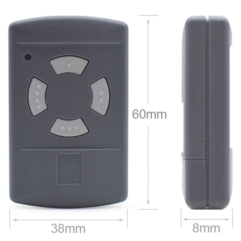 40.685MHz Handheld Transmitter for HSM2 Clone HSM4 HSE2 HS2 Garage Door Remote Control 4 Channel Grey Button