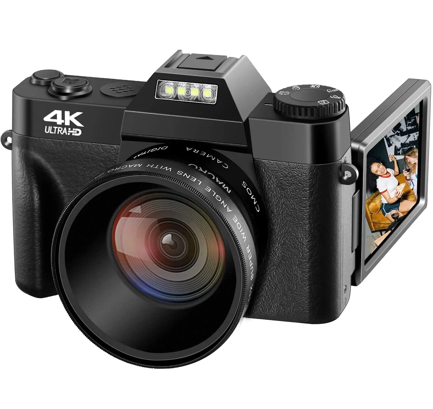 

Изготовленная на заказ цифровая камера 4K Vlog Видеокамера YouTube Vlogging 48MP Wi-Fi Цифровая камера Рекордер