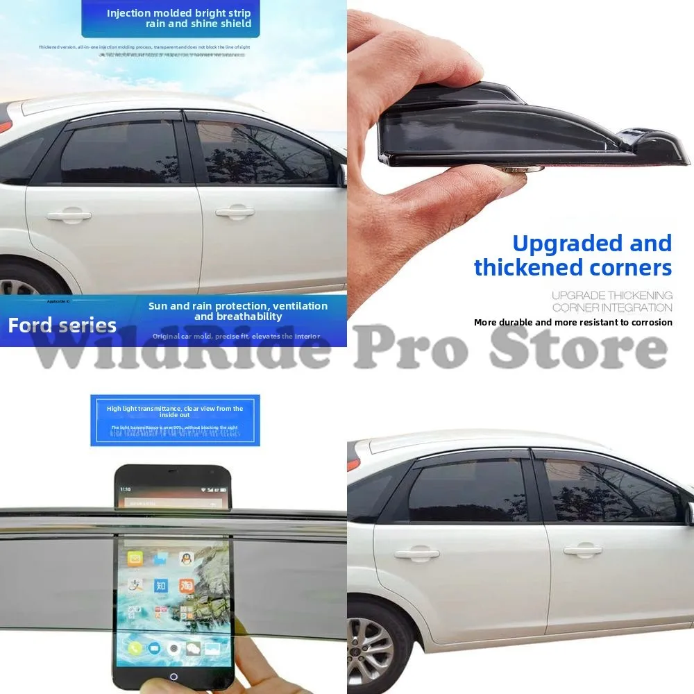 1 set rain visors window deflectors for Ford Focus Fiesta Mondeo FOCUS FURUI SI Taurus