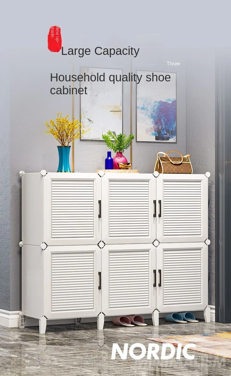 Modern Household Shoerack Cabinet Corridor Living Room Foldable Storage Shoes Box Multiple Layers Dustproof Shoe Rack Furniture