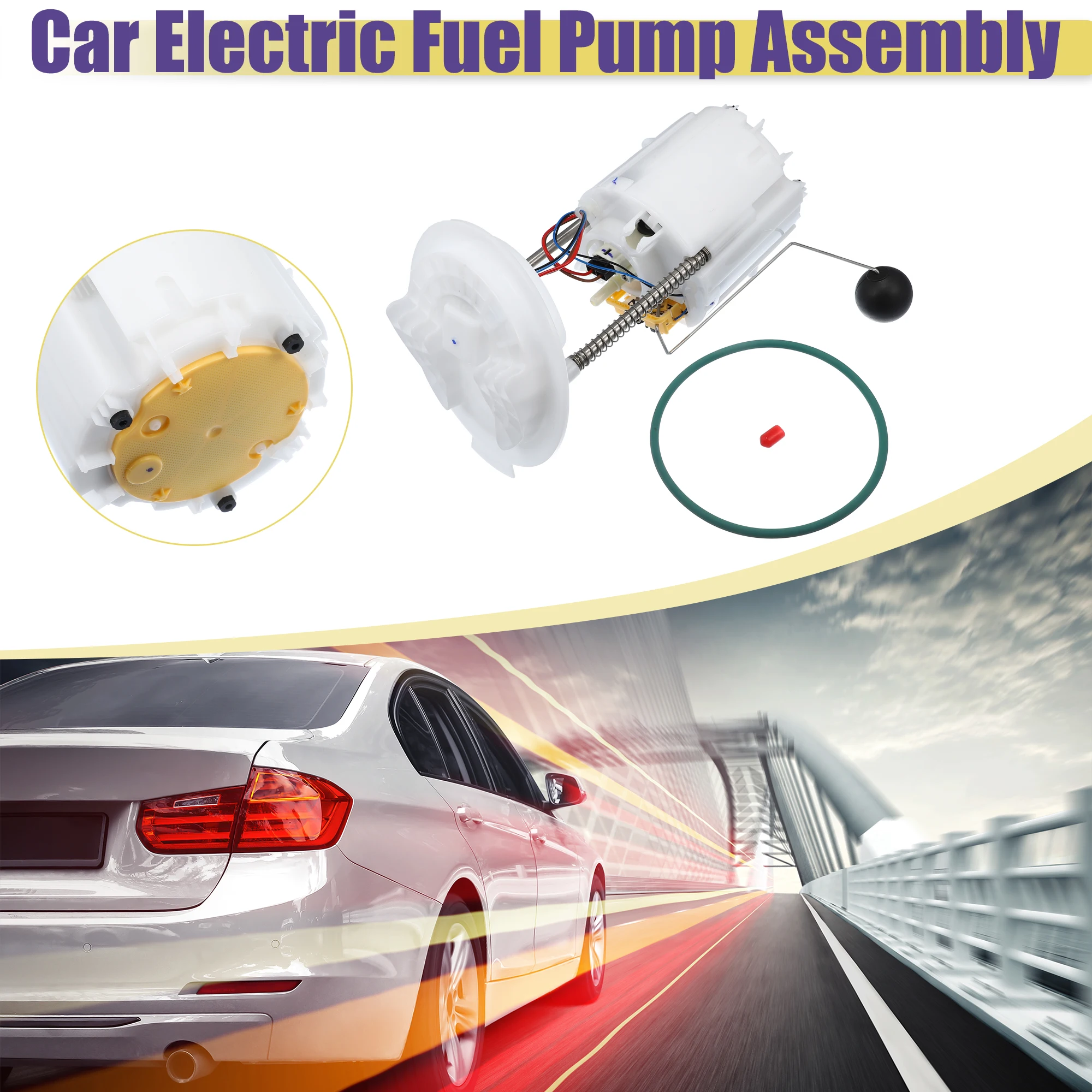X Autohaux Electric Fuel Pump Replacement Module Assembly Fit for Dodge Challenger V8 5.7L 2009-2010 No.5136021AD - Pack of 2