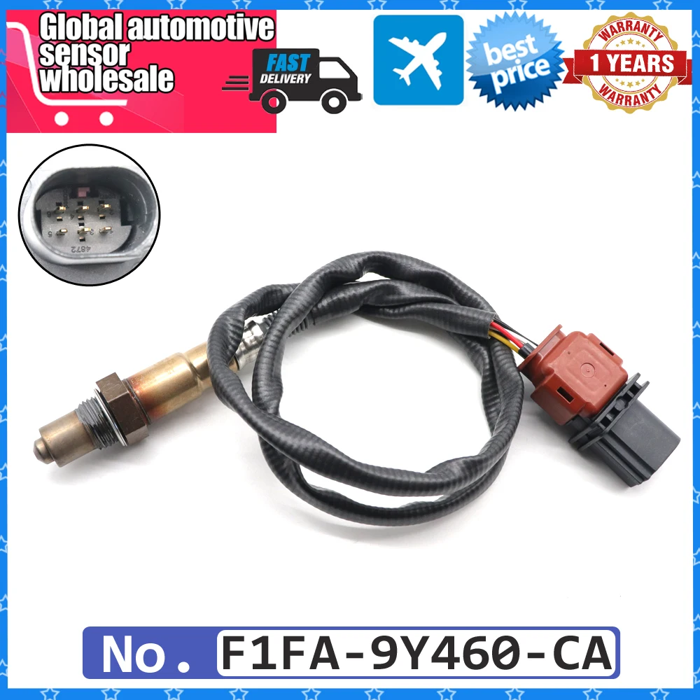 NEW 5 Wire Air Fuel Ratio Lambda O2 Oxygen Sensor for Ford F-150 Expedition Focus 3.5L Lincoln Navigator 2017-2021 F1FA-9Y460-CA