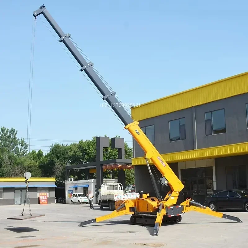 Best Selling Construction Crawler Spider Crane 360 Degree 3 Ton Telescopic Spider Crane Hydraulic Spider Crane for Sales