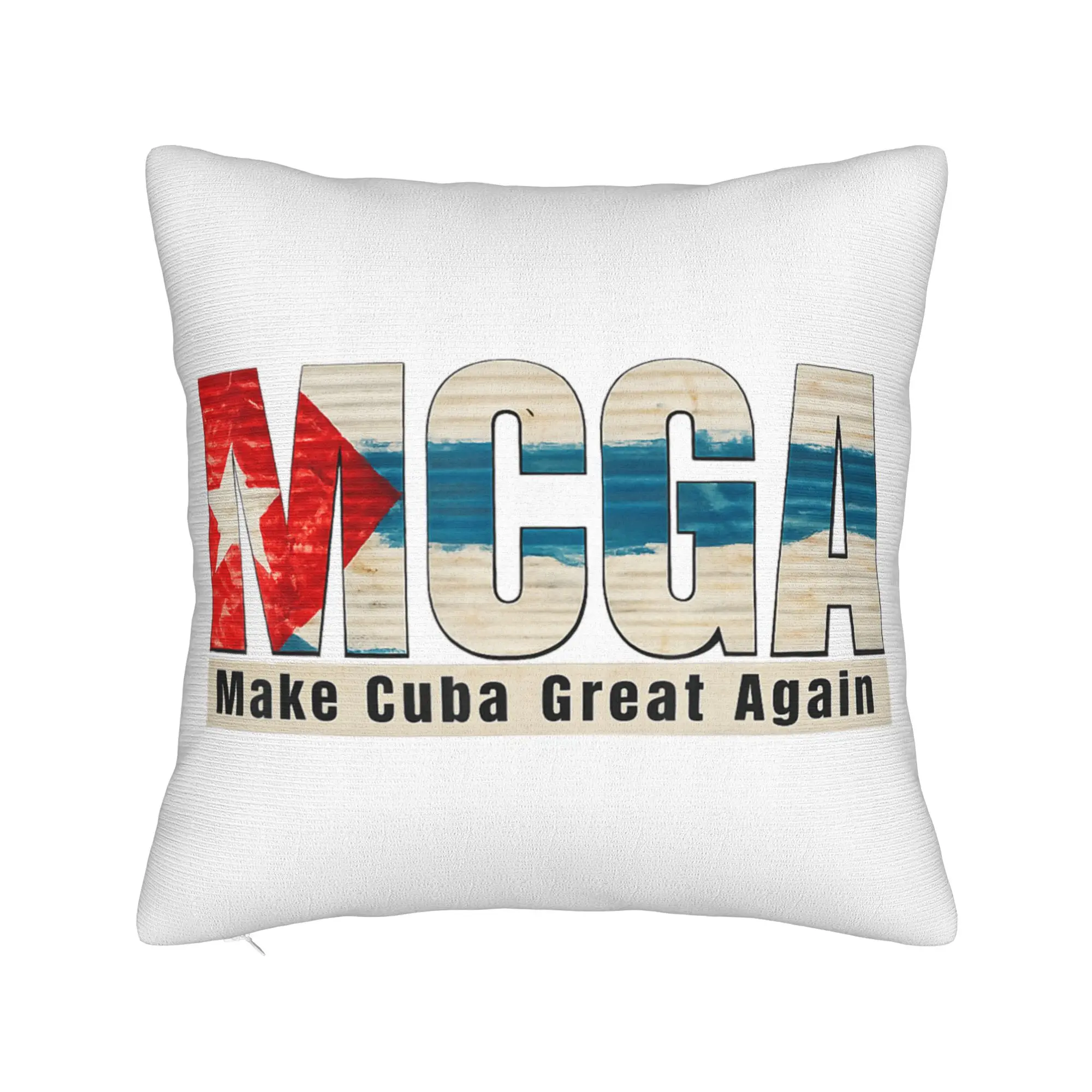 Make Cuba Great Again MCGA Cuban Flag Pillowcase Soft Cushion Cover Decorations  Throw Pillow Case Cover Sofa Square
