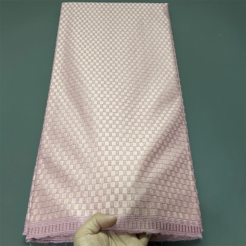 

African Lace Fabric,100% Cotton Fabrics Materials For Clothes,By The Meter,Embroidery,2025,Party Dresses,Tulle,5 Yards