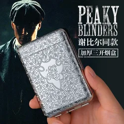 Luxury Vintage Engraved Cigarette Case For Cigarettes Storage Box Shelby Container Pocket Holder Smoking Accesoires Men‘s Gifts