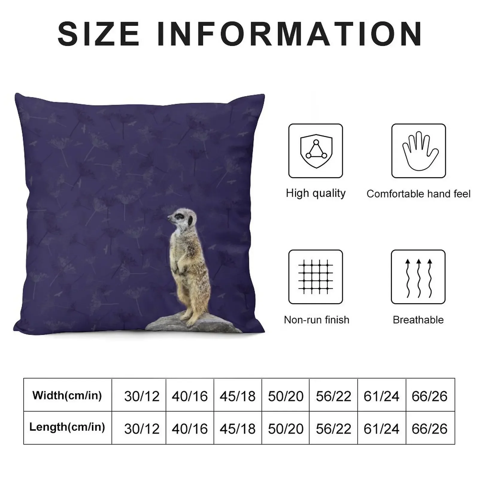 Meerkat Throw Pillow Pillow Case New year Cushion Cover pillow